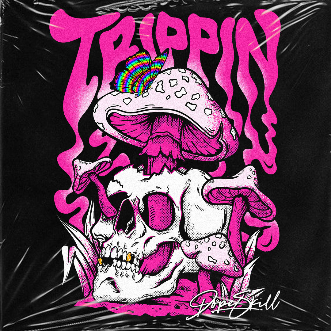 Dope T Shirt with Trippy 3D Effects-Colonhue