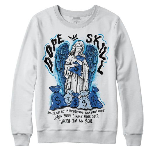 Jordan 11 Low “Space Jam” DopeSkill Sweatshirt Angels Graphic Streetwear - White