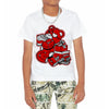 Cherry 11s DopeSkill Toddler Kids T-shirt Bear Steals Sneaker Graphic