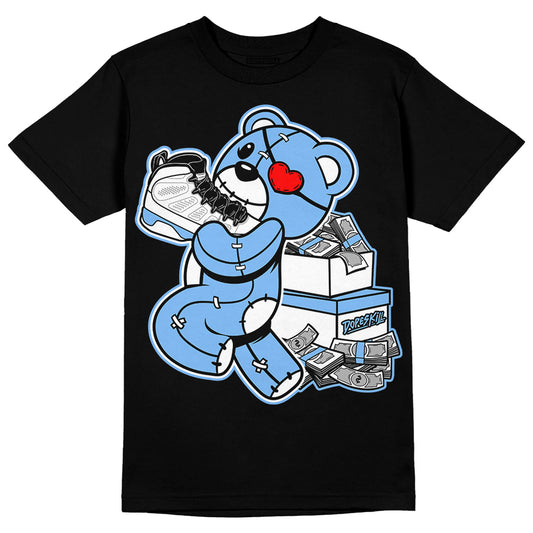 Jordan 9 Powder Blue DopeSkill T-Shirt Bear Steals Sneaker Graphic Streetwear - black