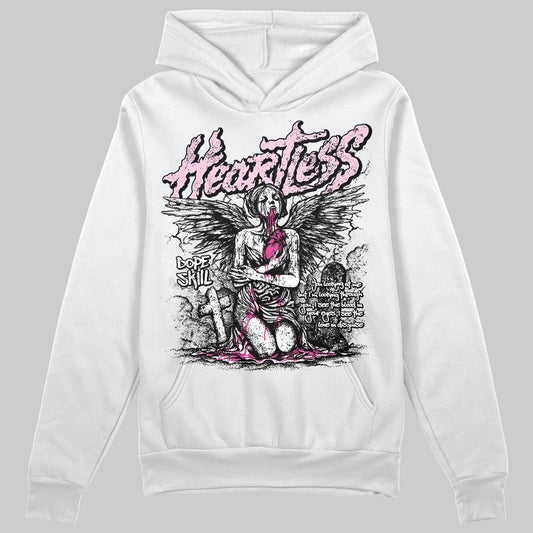 Dunk Low Triple Pink DopeSkill Hoodie Sweatshirt Heartless Graphic Streetwear - White