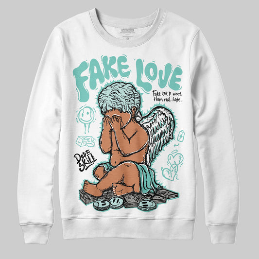 Jordan 11 Low "Igloo" DopeSkill Sweatshirt False Love Graphic Streetwear - White