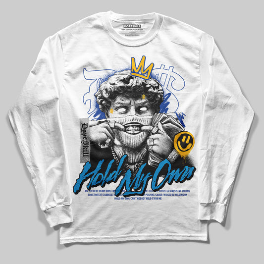 Royal Blue Sneakers DopeSkill Long Sleeve T-Shirt In My Way Graphic Streetwear - White