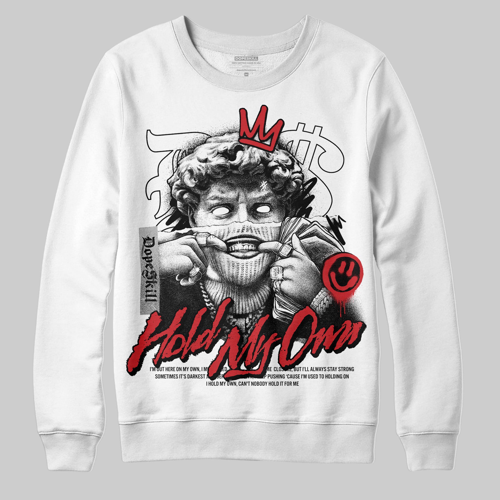 Jordan 3 OG “Black Cement” DopeSkill Sweatshirt In My Way Graphic Streetwear - White