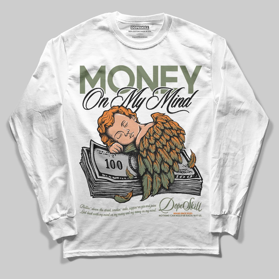 Jordan 4 Retro OG SP Undefeated (2025) DopeSkill Long Sleeve T-Shirt MOMM Graphic Streetwear - White