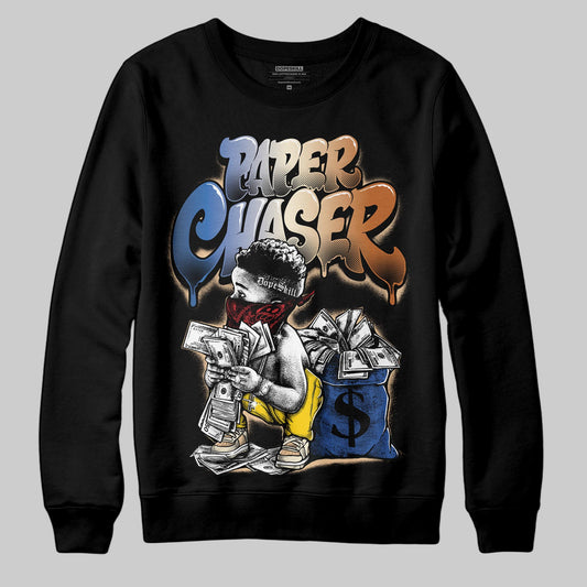 Jordan 17 Retro Low SP Infinite Archives DopeSkill Sweatshirt Paper Chaser Boy Graphic Streetwear - Black