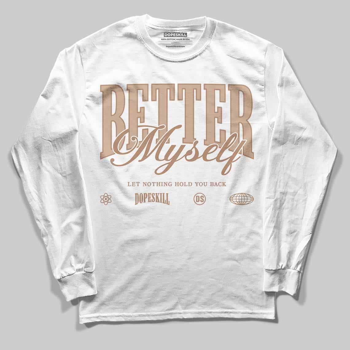Jordan 4 Retro Cozy Girl DopeSkill Long Sleeve T-Shirt Better Myself Graphic Streetwear - White