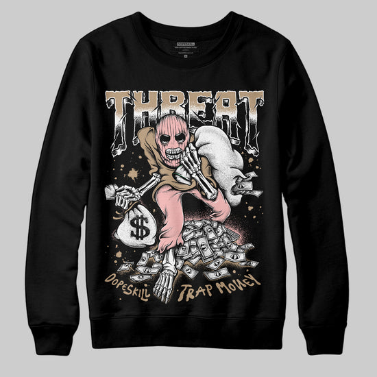 Nike Air Force 1 Low Canvas “Linen” DopeSkill Sweatshirt Threat Graphic Streetwear - black