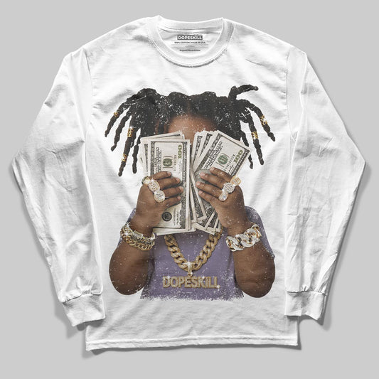 Jordan 1 Retro Low OG Zion Williamson Voodoo Alternate DopeSkill Long Sleeve T-Shirt Rich Youth Graphic Streetwear - White
