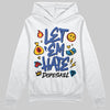 Royal Blue Sneakers DopeSkill Hoodie Sweatshirt Let 'em Hate Graphic Streetwear - White