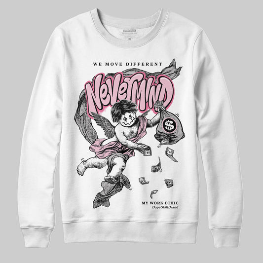 Jordan 5 OG “35th Anniversary” DopeSkill Sweatshirt Nevermind Graphic Streetwear - White