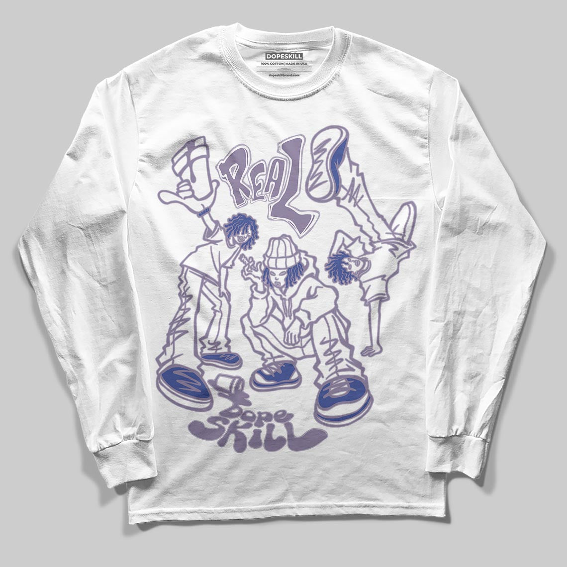 Jordan 1 Retro Low OG Zion Williamson Voodoo Alternate DopeSkill Long Sleeve T-Shirt Real Y2K Players Graphic Streetwear - White