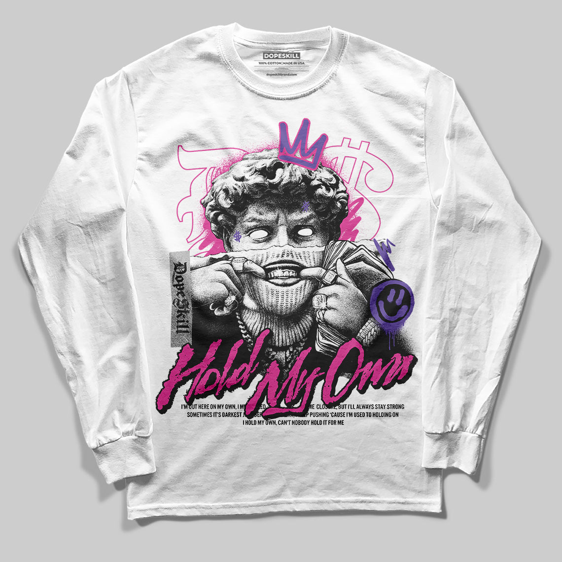 Dunk Low GS “Active Fuchsia” DopeSkill Long Sleeve T-Shirt In My Way Graphic Streetwear - White