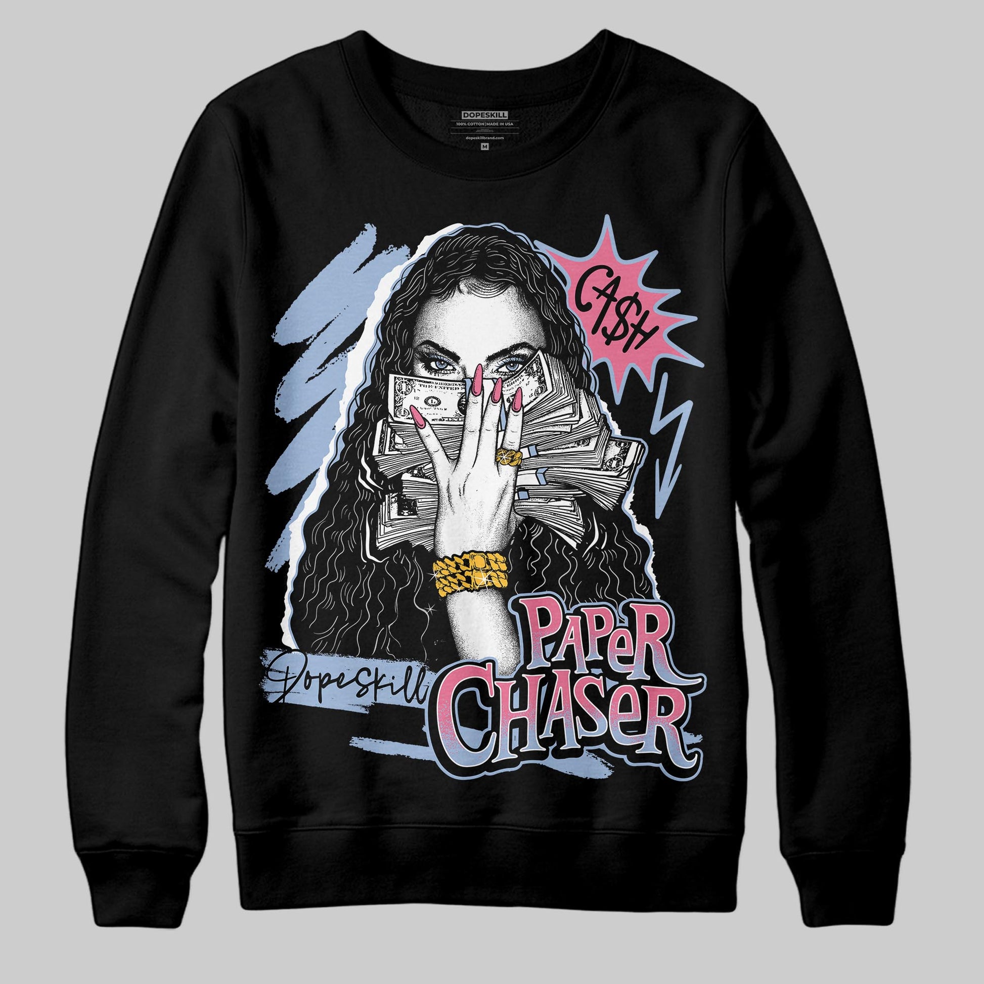 Jordan 3 GS “Cobalt Bliss” DopeSkill Sweatshirt NPC Graphic Streetwear - Black
