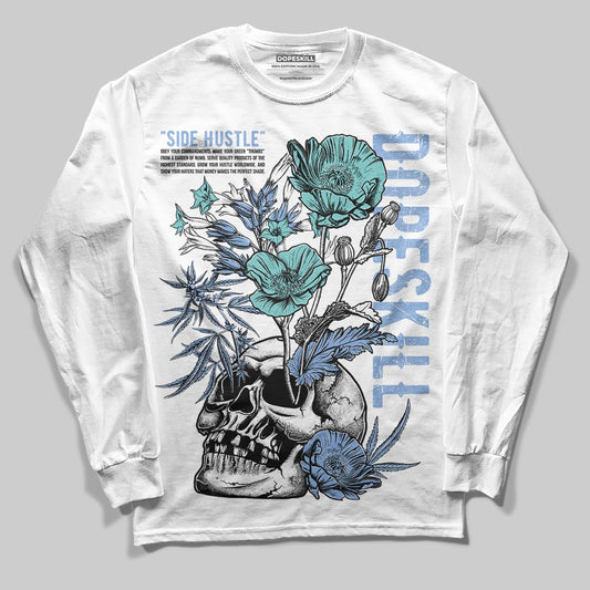 Jordan 4 WMNS 'Forget Me Not' DopeSkill Long Sleeve T-Shirt Side Hustle Graphic Streetwear - White