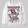Jordan 5 Low “Peanut Butter Jelly” DopeSkill Sweatshirt Threat Graphic Streetwear - White