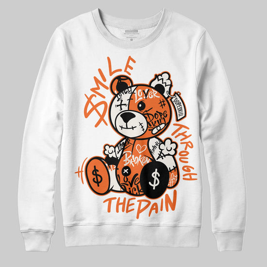 Jordan 1 Retro High OG Shattered Backboard (2025) DopeSkill Sweatshirt Smile Through The Pain Graphic Streetwear - White