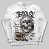 Jordan 4 Retro Cozy Girl DopeSkill Long Sleeve T-Shirt Jealousy Graphic Streetwear - White