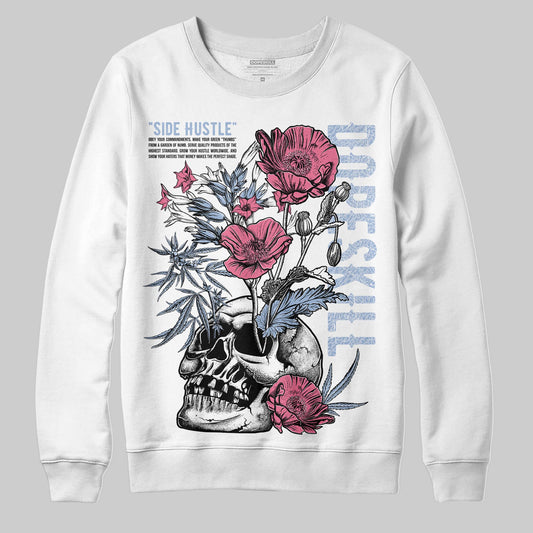 Jordan 3 GS “Cobalt Bliss” DopeSkill Sweatshirt Side Hustle Graphic Streetwear - White