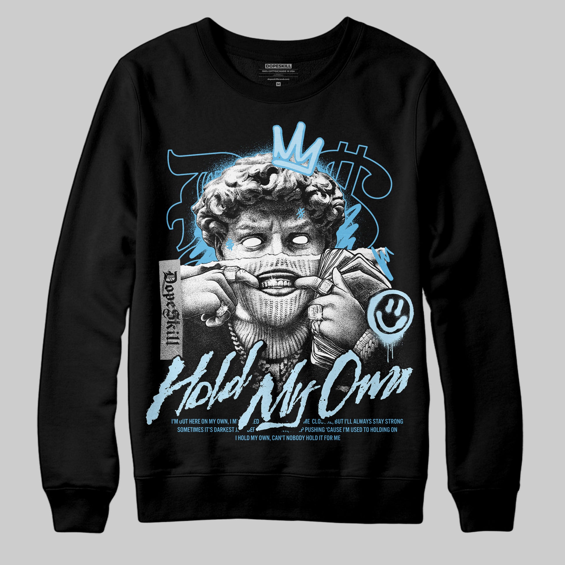 Jordan 11 Retro Legend Blue DopeSkill Sweatshirt In My Way Graphic Streetwear - Black