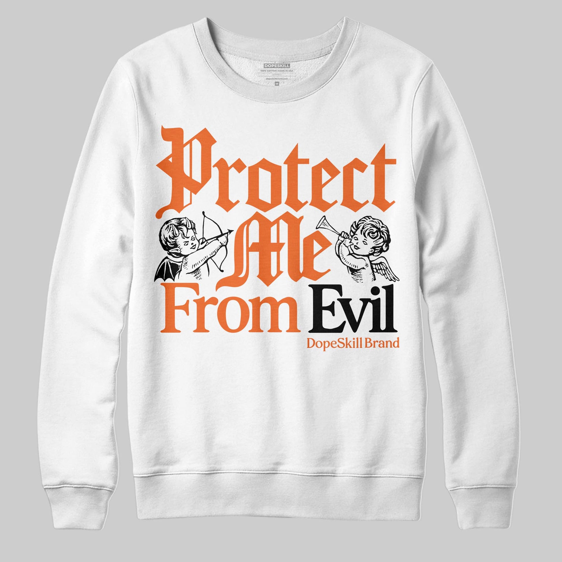 Jordan 1 Retro High OG Shattered Backboard (2025) DopeSkill Sweatshirt Protect Me From Evil Graphic Streetwear - White