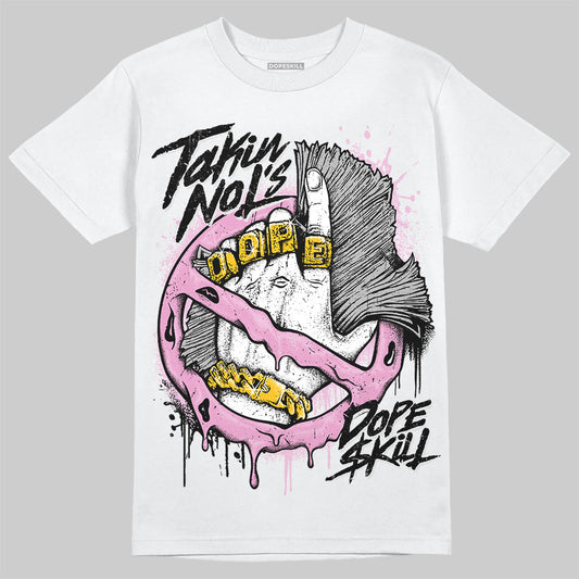 Jordan 4 WMNS “Orchid” DopeSkill T-Shirt Takin No L's Graphic Streetwear - White