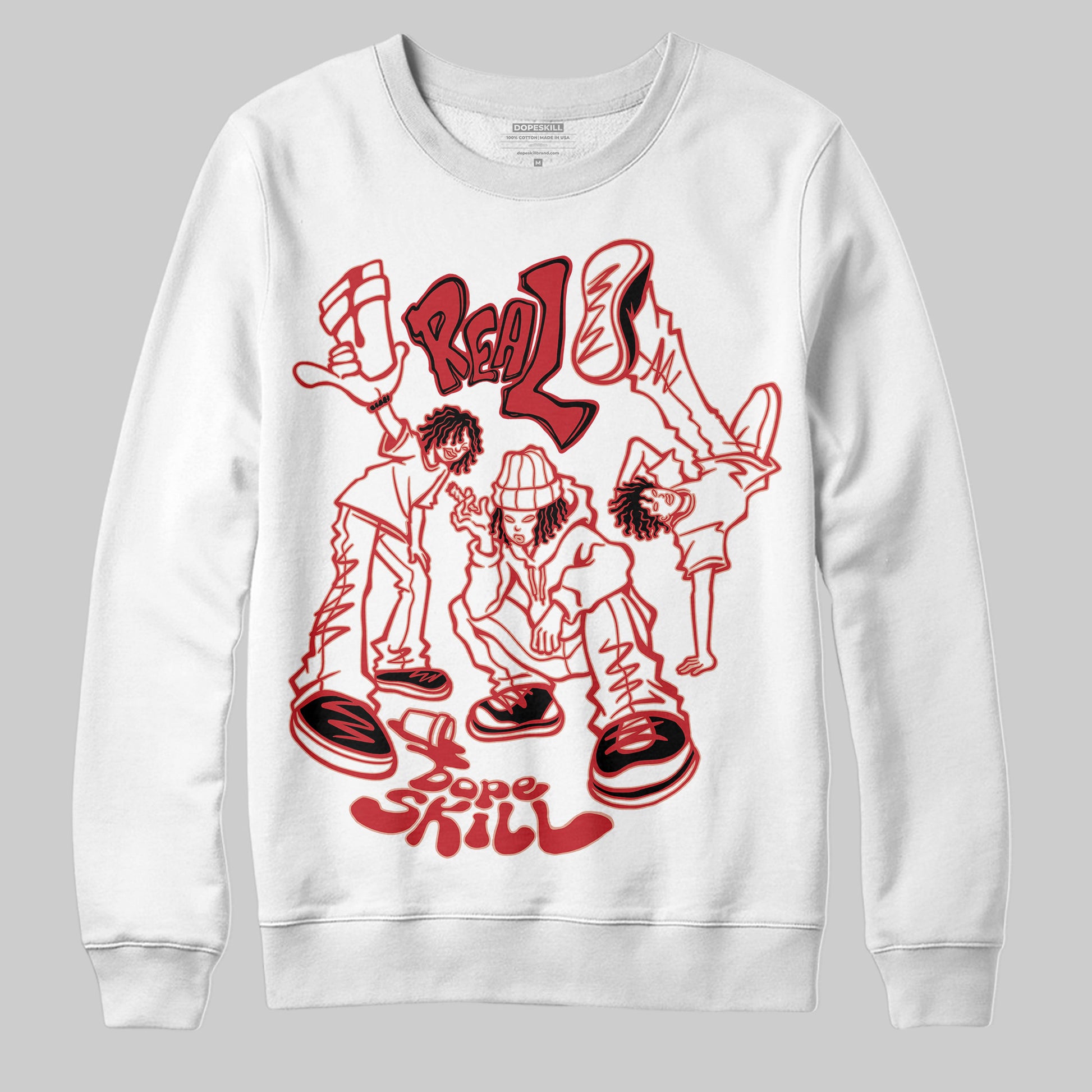 Jordan 11 Retro Low Bred (2025) DopeSkill Sweatshirt Real Y2K Players Graphic Streetwear - White