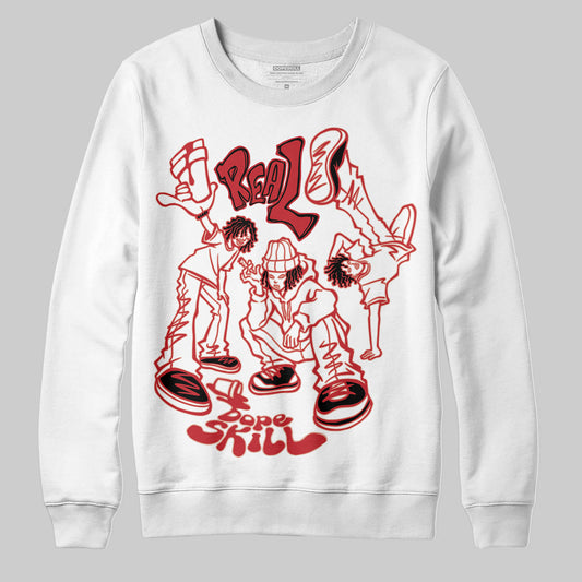 Jordan 11 Retro Low Bred (2025) DopeSkill Sweatshirt Real Y2K Players Graphic Streetwear - White