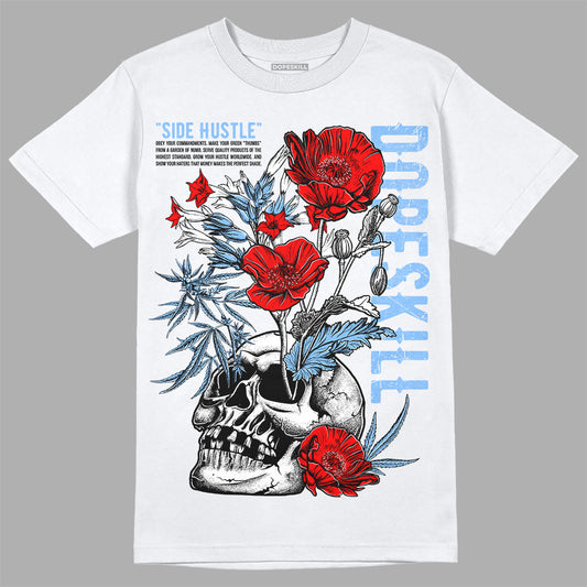 Jordan 9 Powder Blue DopeSkill T-Shirt Side Hustle Graphic Streetwear - White