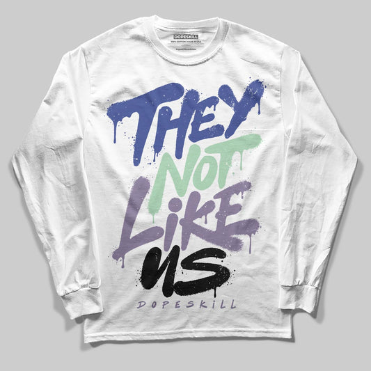 Jordan 1 Retro Low OG Zion Williamson Voodoo Alternate DopeSkill Long Sleeve T-Shirt They Not Like Us Graphic Streetwear - White