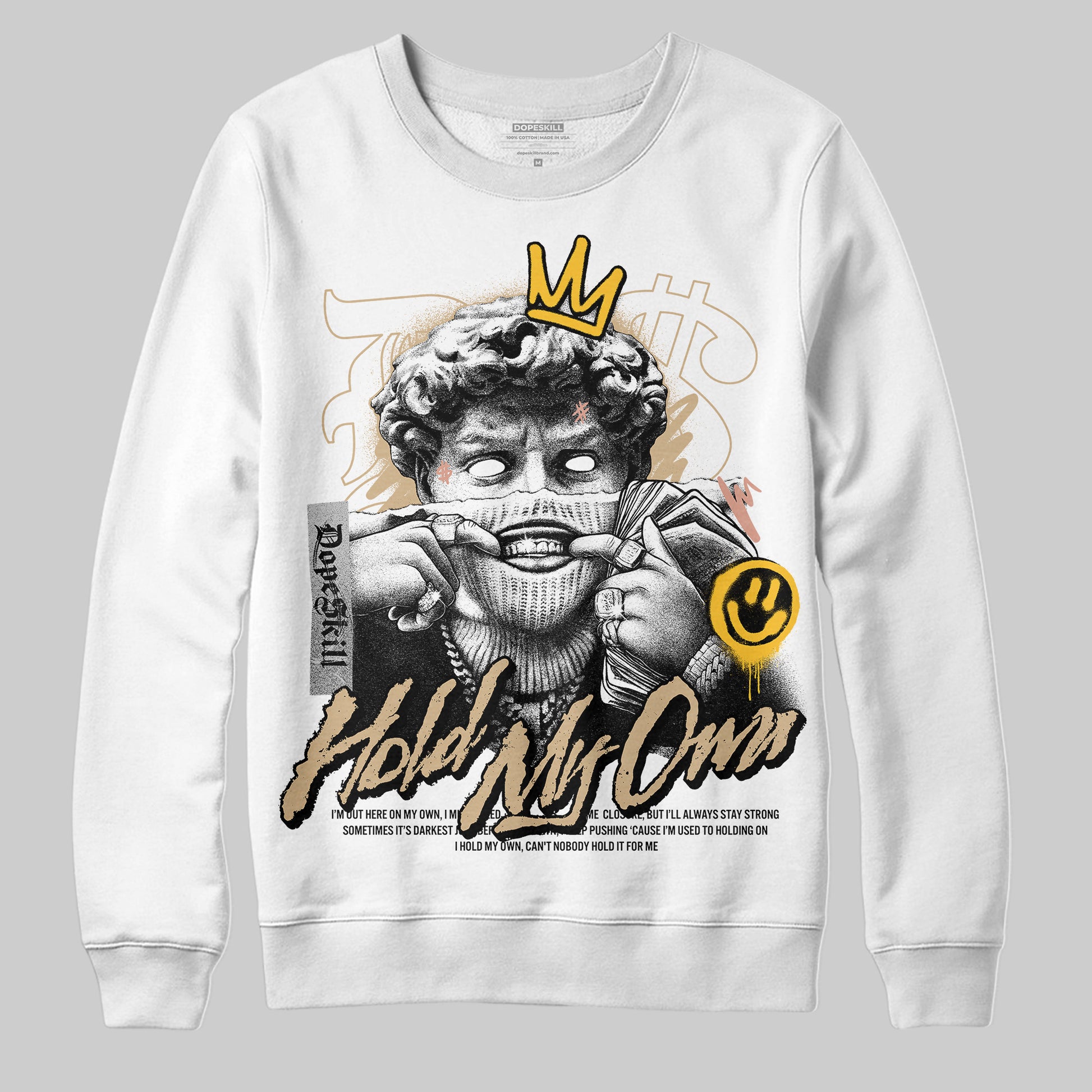 TAN Sneakers DopeSkill Sweatshirt In My Way Graphic Streetwear - WHite
