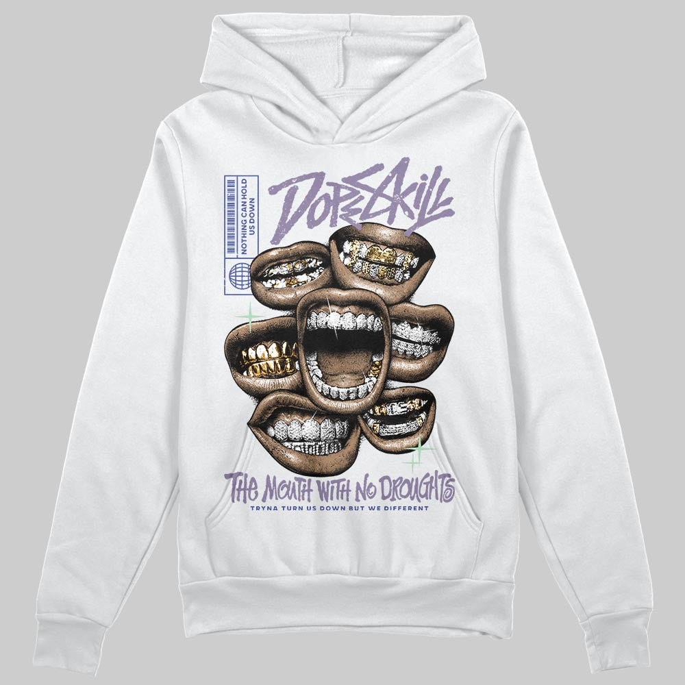 Jordan 1 Retro Low OG Zion Williamson Voodoo Alternate DopeSkill Hoodie Sweatshirt The Mouth With No Droughts Graphic Streetwear - White