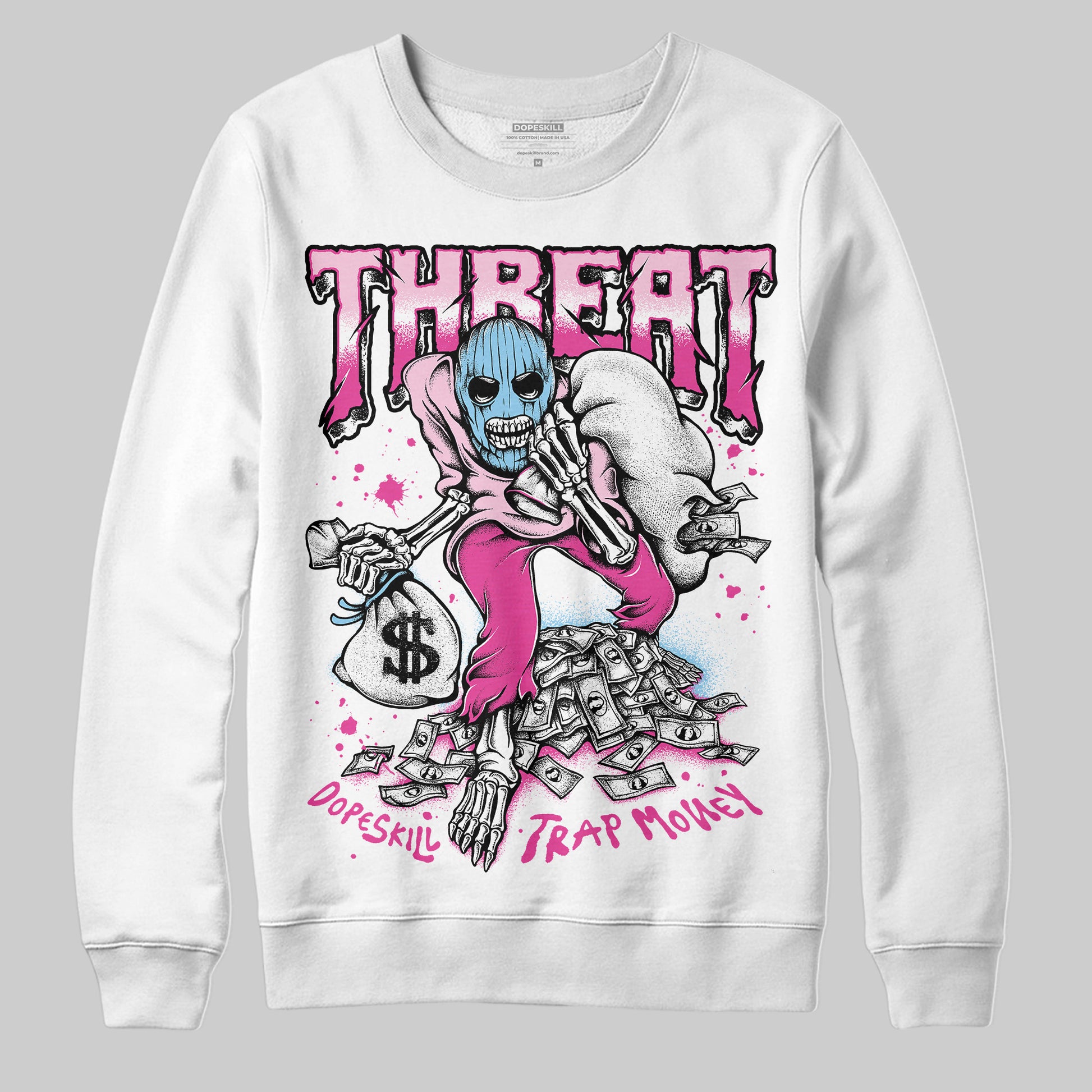 Jordan 6 “Doernbecher” DopeSkill Sweatshirt Threat Graphic Streetwear - White