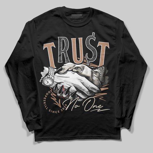 Jordan 4 Retro Cozy Girl DopeSkill Long Sleeve T-Shirt Trust No One Graphic Streetwear - black