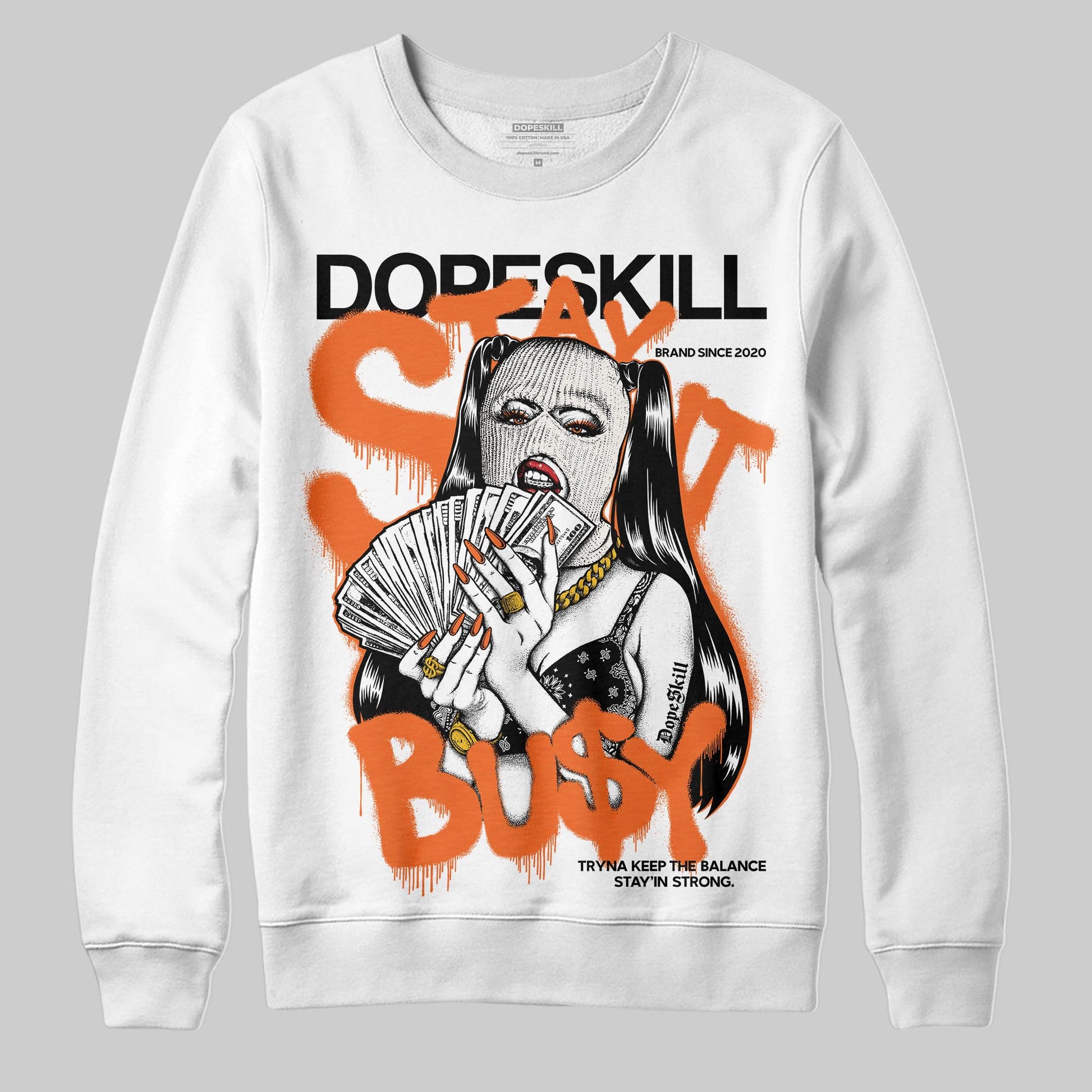 Jordan 1 Retro High OG Shattered Backboard (2025) DopeSkill Sweatshirt Stay It Busy Graphic Streetwear - White