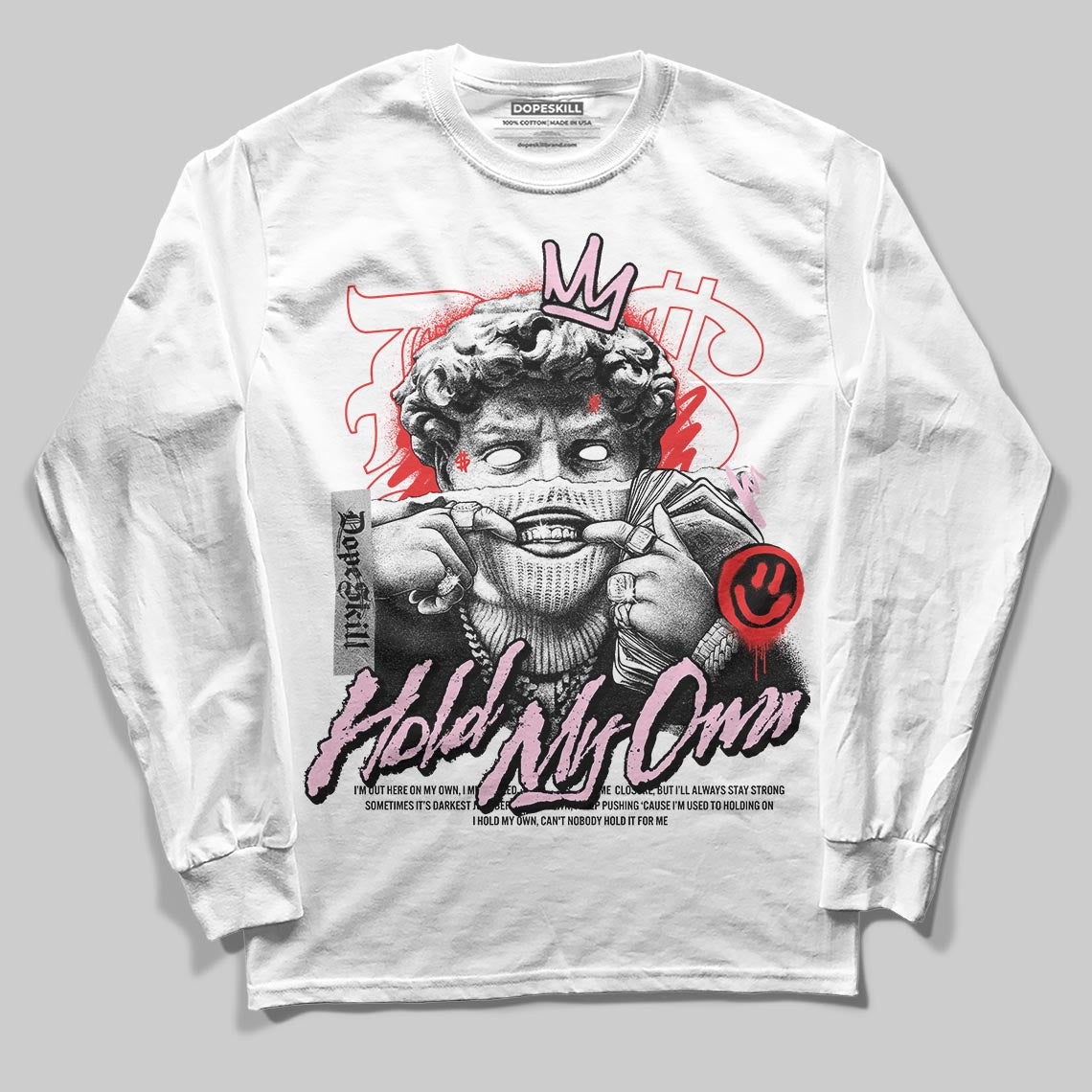 Awake NY x Air Jordan 5 Arctic Pink DopeSkill Long Sleeve T-Shirt In My Way Graphic Streetwear - White