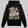 Jordan 4 Retro Cozy Girl DopeSkill Hoodie Sweatshirt Born To Be Rich Graphic Streetwear - black