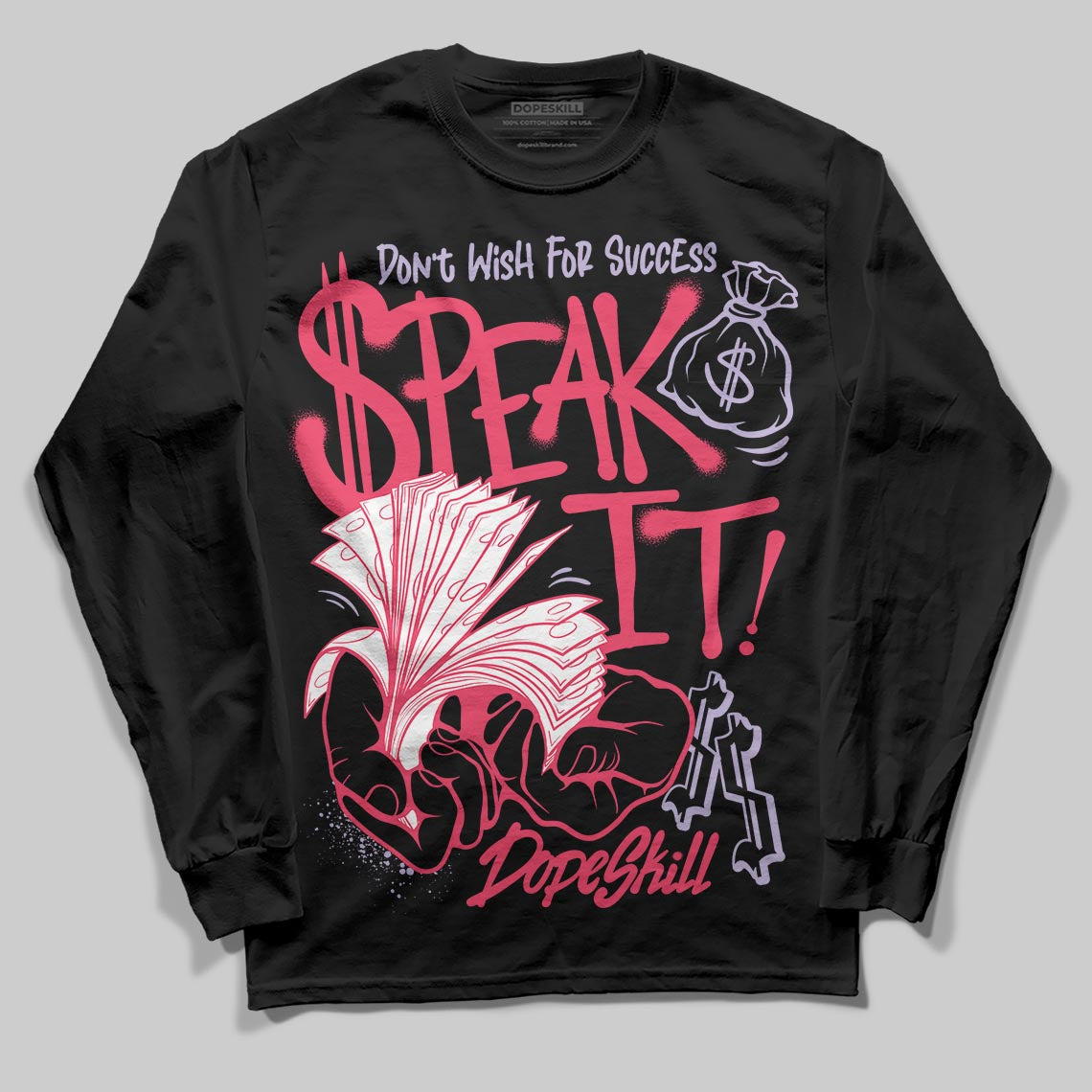 Jordan 5 Low “Peanut Butter Jelly” DopeSkill Long Sleeve T-Shirt Speak It Graphic Streetwear - Black