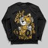 Jordan 5 'Tokyo' DopeSkill Long Sleeve T-Shirt Smile Through The Pain Graphic Streetwear - black