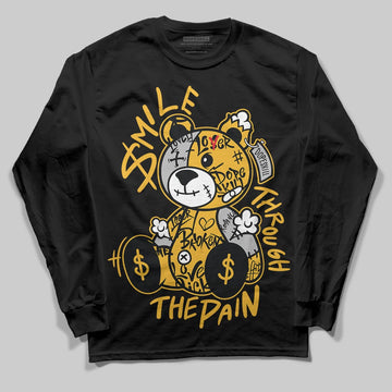 Jordan 5 'Tokyo' DopeSkill Long Sleeve T-Shirt Smile Through The Pain Graphic Streetwear - black