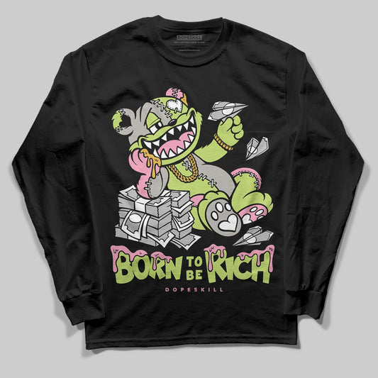 Chase B x Travis Scott x Jordan Jumpman Jack DopeSkill Long Sleeve T-Shirt Born To Be Rich Graphic Streetwear - Black