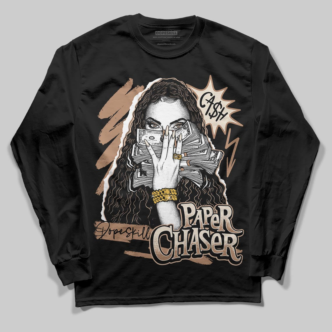 Jordan 4 Retro Cozy Girl DopeSkill Long Sleeve T-Shirt NPC Graphic Streetwear - Black
