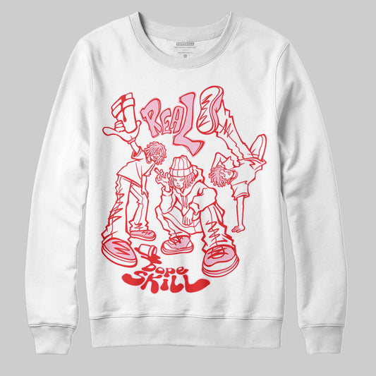 Awake NY x Air Jordan 5 Arctic Pink DopeSkill Sweatshirt Real Y2K Players Graphic Streetwear - White