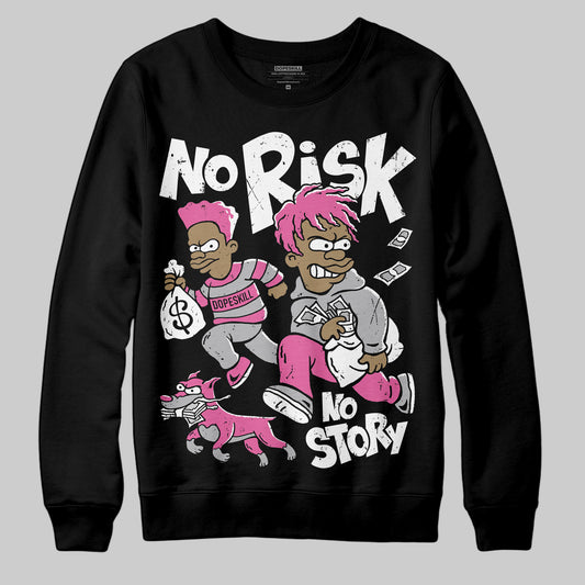 Asics Gel-Kayano 14 ‘Cream Sweet Pink’ DopeSkill Sweatshirt No Risk No Story Graphic Streetwear - Black