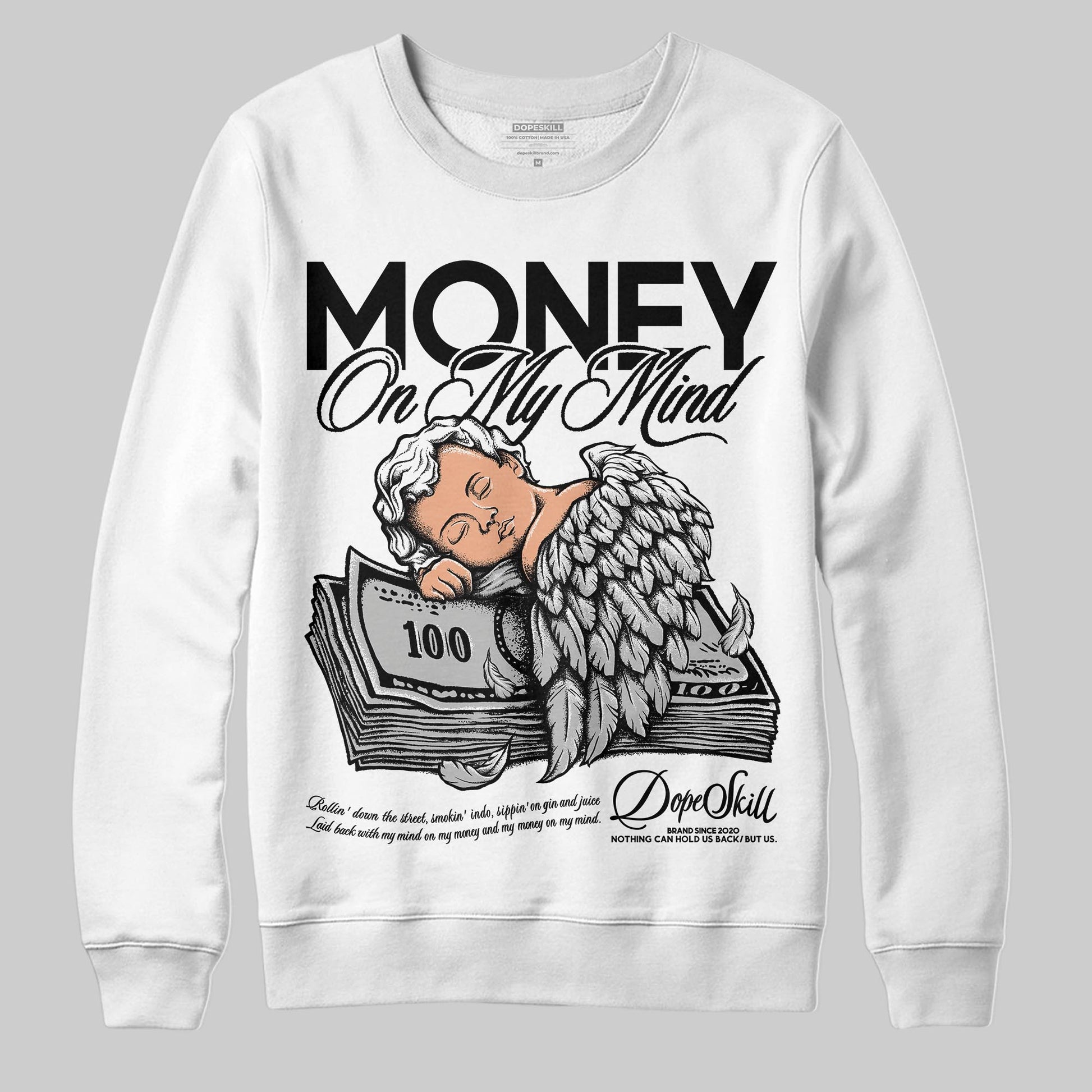 Jordan 10 OG “Steel” DopeSkill Sweatshirt MOMM Graphic Streetwear - White