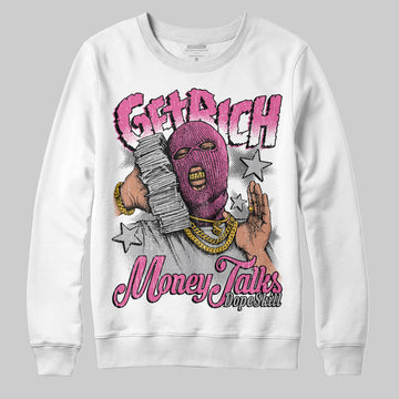 Asics Gel-Kayano 14 ‘Cream Sweet Pink’ DopeSkill Sweatshirt Get Rich Graphic Streetwear - White