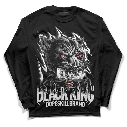Dunk Low Panda White Black DopeSkill Long Sleeve T-Shirt Black King Graphic Streetwear - Black
