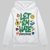 Green Sneakers DopeSkill Hoodie Sweatshirt Let 'em Hate Graphic Streetwear - White