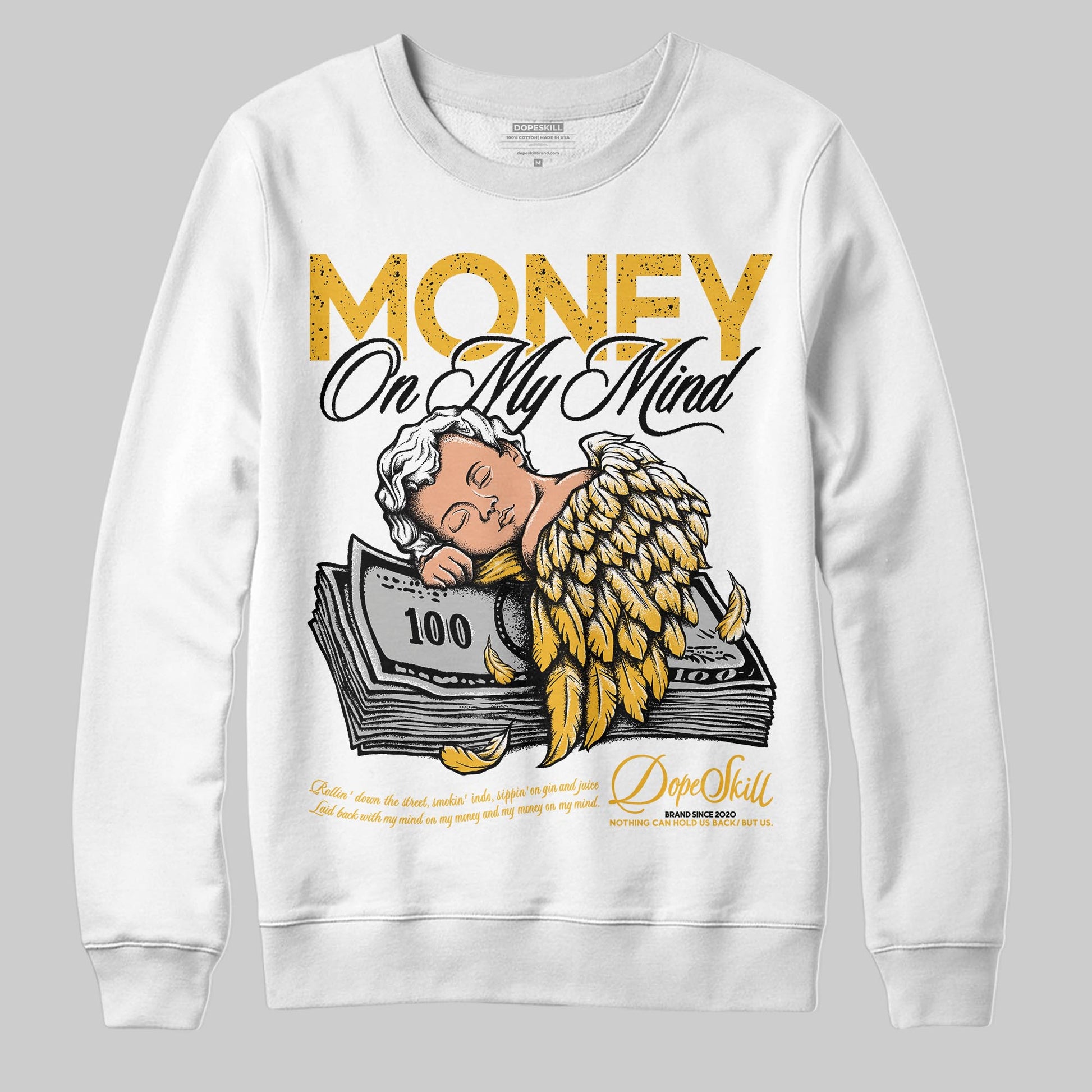 Jordan 5 'Tokyo' DopeSkill Sweatshirt MOMM Graphic Streetwear - White