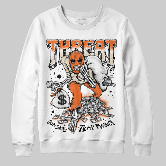 Jordan 3 “Starfish” DopeSkill Sweatshirt Threat Graphic Streetwear - White
